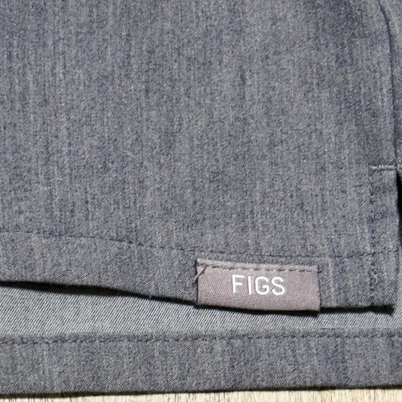 FIGS Technical Collection Polo‎ Shirt Mens Medium Gray Short Sleeve - Picture 2 of 6